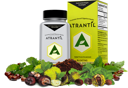 Atrantil Box and Bottle over ingredients